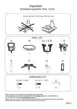 Preview for 2 page of J.Burrows JBPROFMBBK Assembly Instructions Manual