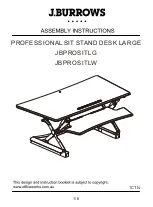 Preview for 1 page of J.Burrows JBPROSITLG Assembly Instructions Manual