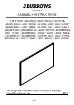 Preview for 1 page of J.Burrows JBSC124WBK Assembly Instructions Manual