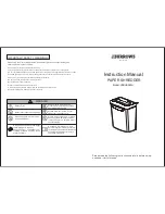 Preview for 1 page of J.Burrows JBSHS360A Instruction Manual