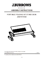 Preview for 1 page of J.Burrows JBSITSTAND Assembly Instructions