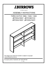 Preview for 1 page of J.Burrows JBTO18GYC2 Assembly Instructions Manual