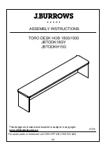 Preview for 1 page of J.Burrows JBTODK15G Assembly Instructions Manual