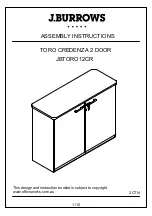 Preview for 1 page of J.Burrows JBTORO12CR Assembly Instructions Manual