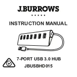 Предварительный просмотр 1 страницы J.Burrows JBUSBHD015 Instruction Manual