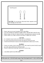 Preview for 3 page of J.Burrows MATRIX MA18BKCWKT Assembly Instructions Manual