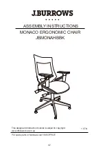 Preview for 1 page of J.Burrows MONACO JBMONAHBBK Assembly Instructions Manual