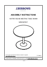 J.Burrows MRNDMT9KT Assembly Instructions Manual preview