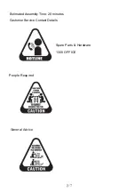 Preview for 2 page of J.Burrows OWTR9DRCL Assembly Instructions Manual