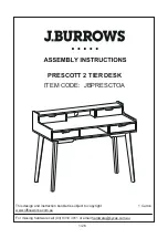 J.Burrows PRESCOTT JBPRESCTOA Assembly Instructions Manual preview