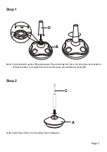 Preview for 3 page of J.Burrows Sit Stand Stool Assembly Instructions