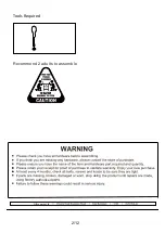 Preview for 2 page of J.Burrows Stilford JBSC121WBK Assembly Instructions Manual