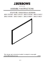 J.Burrows Stilford JBSC151WBE Assembly Instructions Manual preview