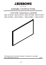 J.Burrows Stilford JBSC181BBE Assembly Instructions Manual preview