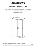 Preview for 1 page of J.Burrows STILFORD METAL STATIONERY CABINET JBSTMETCAB Assembly Instructions Manual