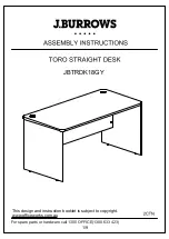 J.Burrows TORO JBTRDK18GY Assembly Instructions Manual preview