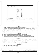 Preview for 3 page of J.Burrows TORO JBTRDK18GY Assembly Instructions Manual