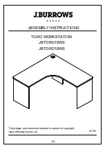 J.Burrows TORO WORKSTATION JBTORO15WS Assembly Instructions Manual preview