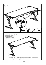 Preview for 14 page of J.Burrows Typhoon Esport Pro Assembly Instructions Manual