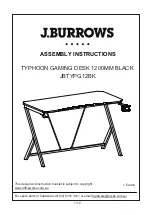 Preview for 1 page of J.Burrows TYPHOON JBTYPG12BK Assembly Instructions Manual