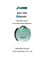 J Communications BAG 1000 Operating Manual preview