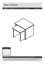 J D Williams Evesham Nest of Tables 052 7170 Series Assembly Instructions Manual preview