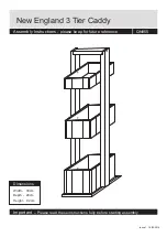Предварительный просмотр 1 страницы J D Williams New England 3 Tier Caddy QN855 Assembly Instructions Manual