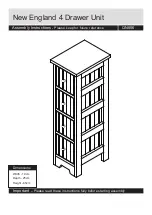 J D Williams New England 4 Drawer Unit QN856 Assembly Instructions Manual preview