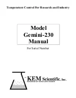 J-KEM Scientific Gemini-230 Manual preview