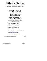 J.P. Instruments EDM-900 Pilot'S Manual предпросмотр