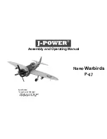 J-Power Nano Warbirds P-47 Assembly And Operating Manual preview