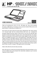 J-Scale HP-200X User Manual preview