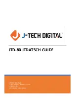 Предварительный просмотр 1 страницы J-Tech Digital JTD-80 JTDAT5CH Manual