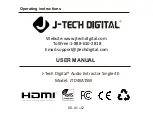 Предварительный просмотр 1 страницы J-Tech Digital JTD4KATSW Operating Instructions Manual