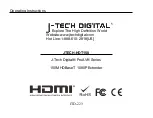 J-Tech Digital ProAV JTECH-HDT150 Operating Instructions Manual preview