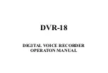 Preview for 1 page of J. W. Davis & Company DVR-18 Passport And Operaton Manual