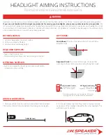 Предварительный просмотр 3 страницы J.W. Speaker 9800 Installation Instructions