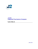 Предварительный просмотр 1 страницы J2 615 System Manual