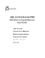 Preview for 1 page of j5 create JUA375 User Manual