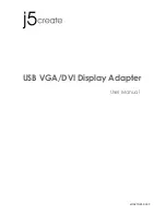 Preview for 1 page of j5 create USB VGA/DVI Display Adapter User Manual