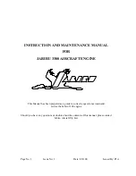 Preview for 1 page of Jabiru 3300 Instruction And Maintenance Manual