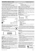 jablotron CA-02 Fox Installation Instructions preview