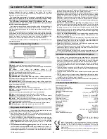 Preview for 2 page of jablotron CA-340 Installation Instructions