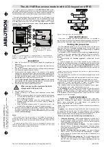 Preview for 1 page of jablotron JA-114E Quick Start Manual