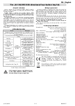 Preview for 2 page of jablotron JA-154J MS II Quick Start Manual