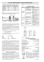 Предварительный просмотр 2 страницы jablotron JA-159P Installation