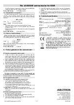 Предварительный просмотр 7 страницы jablotron JA-62GSM Installation Manual