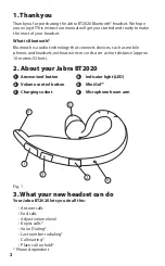 Preview for 4 page of Jabra BT2020 - Headset - Over-the-ear Instruction Manual