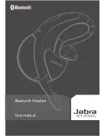 Preview for 1 page of Jabra BT250v - Headset - Over-the-ear User Manual