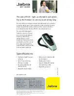 Preview for 2 page of Jabra BT330 Quick Start Manual